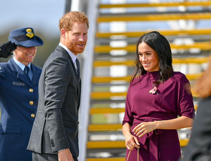 meghan markle prince harry plane