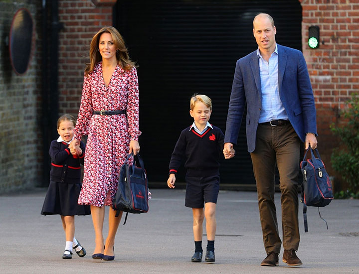 Prince William Kate Middleton Prince George Princess Charlotte first day of school 2019
