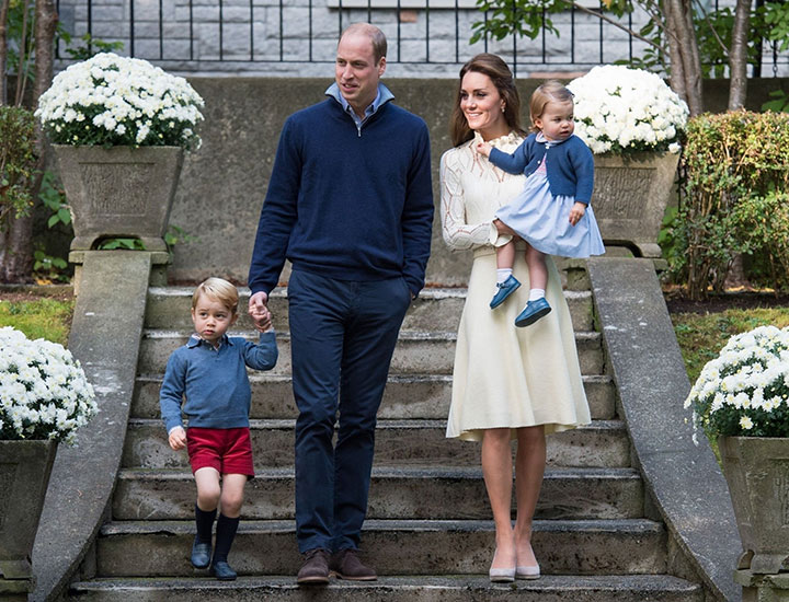 Prince William Kate Middleton Prince George Princess Charlotte children's party military families Canada