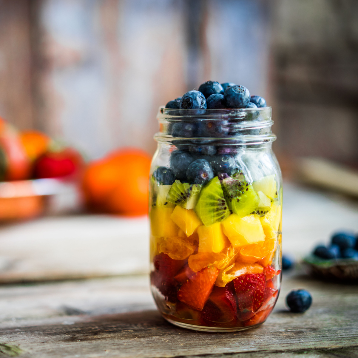 jar of fruits