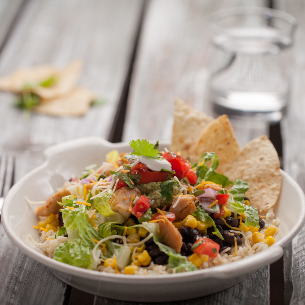 bowl of rice beans and vegetables