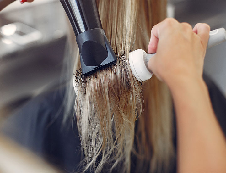 blow-drying-blonde-hair