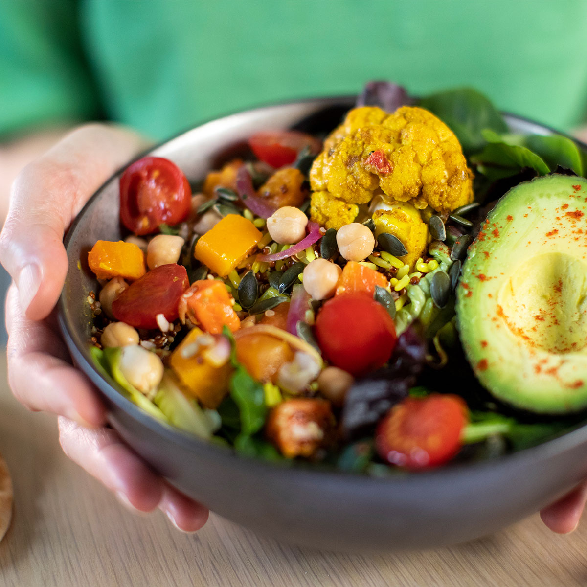 roasted veggie bowl