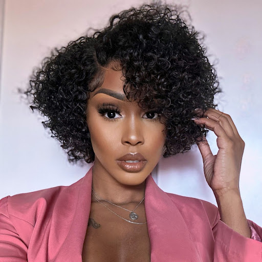Trendy Short Curly Lace Glueless Side Part Wig – Luvme Hair