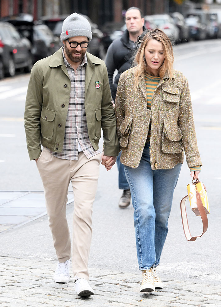 Blake Lively And Ryan Reynolds Nail Cozy Fall Style In Chic Jackets While Stepping Out Together In 