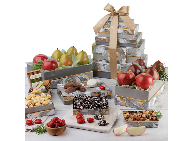 Fruit Company Celebration 8 Box Holiday Tower