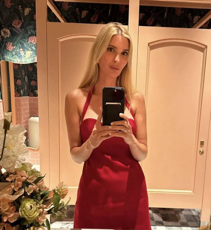 ivanka trump red mini dress