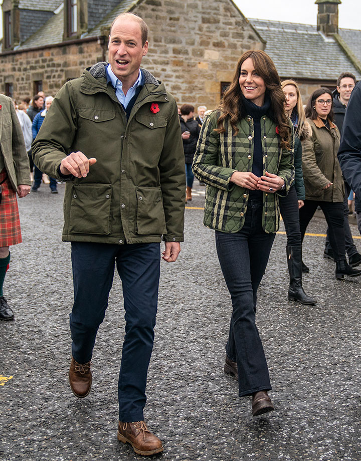 Kate Middleton Prince William Outfit Moray Scotland November 2023