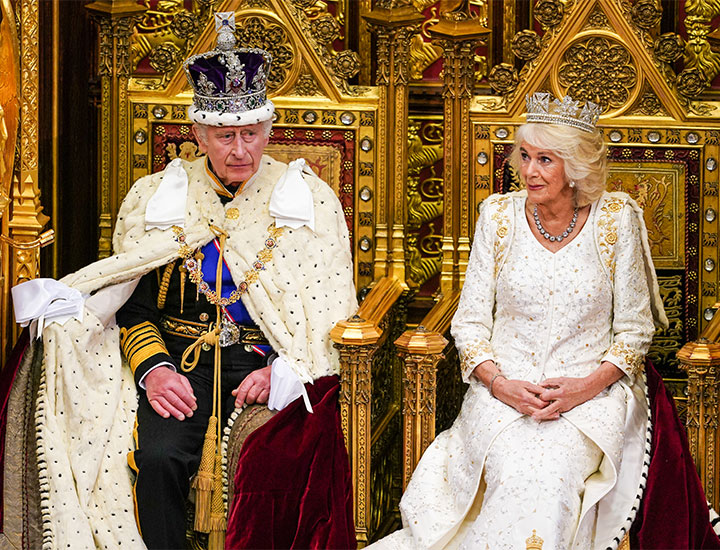 King Charles Queen Consort Camilla State Opening of Parliament 2023