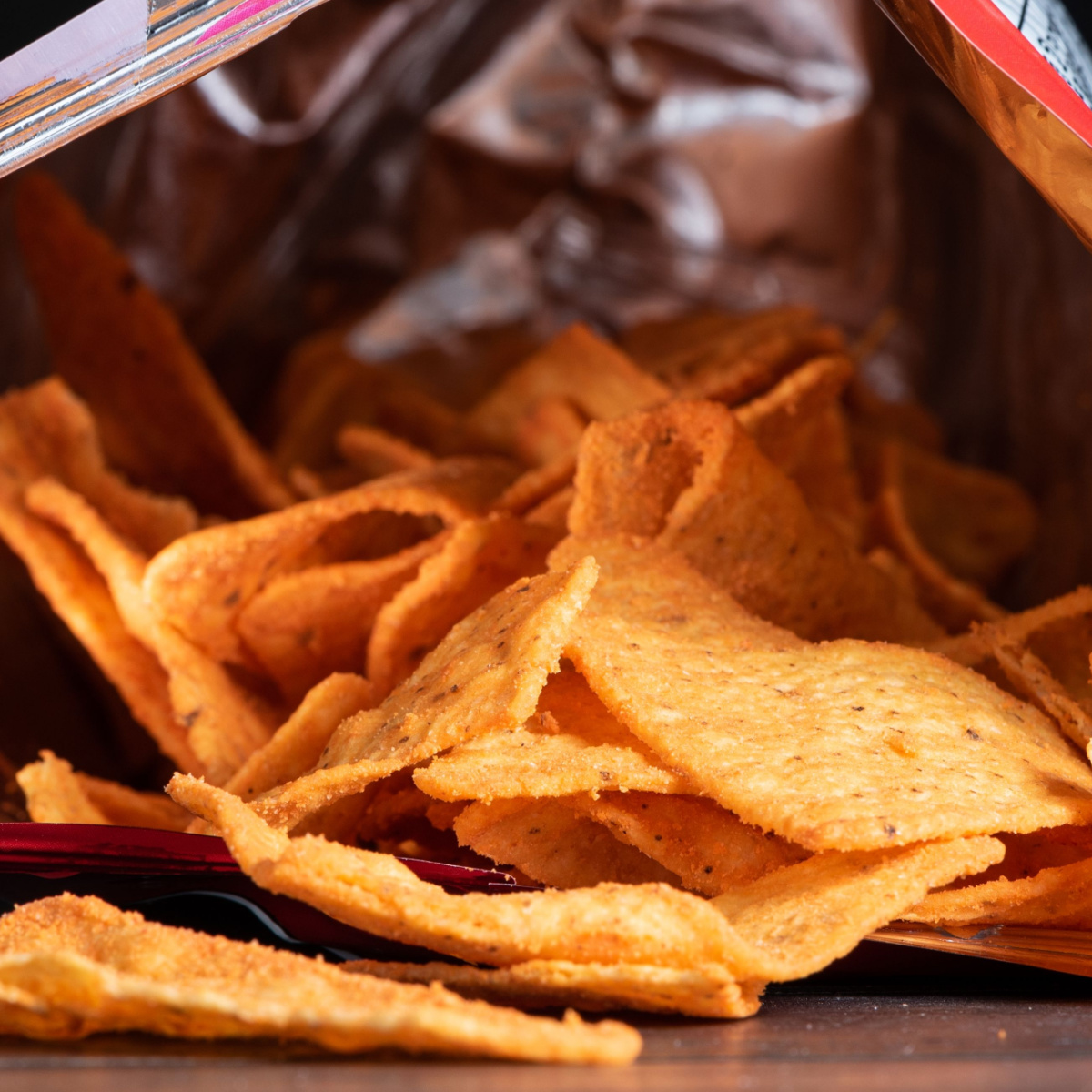 doritos inside of bag