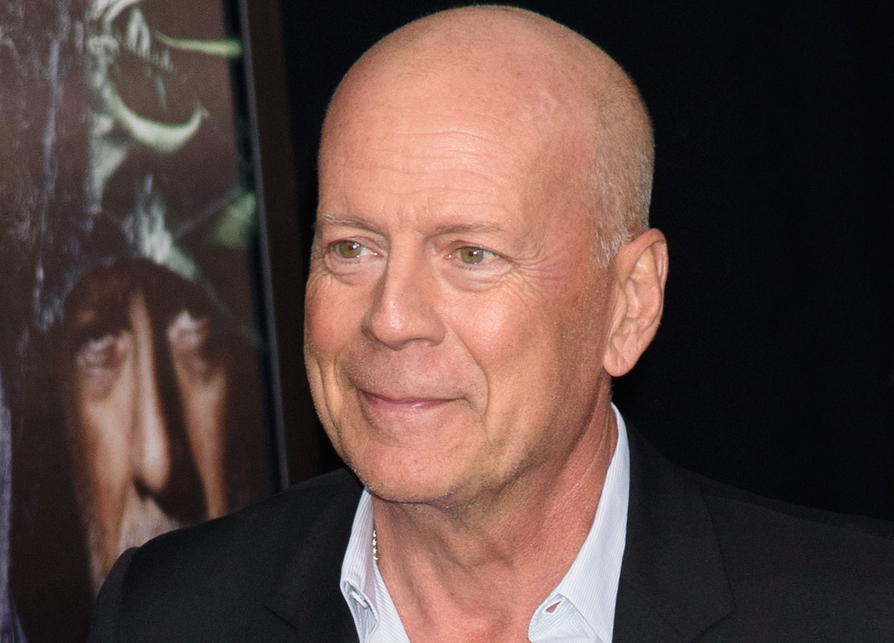 Bruce Willis Glass NYC premiere