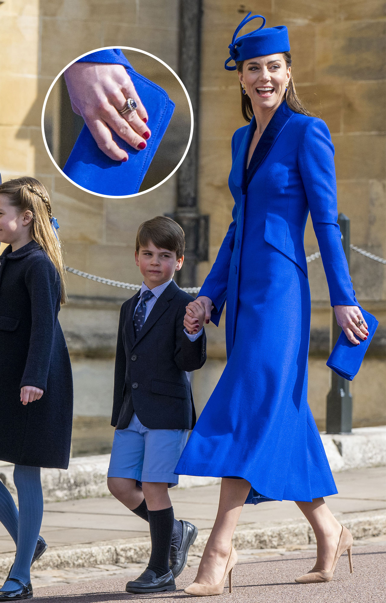 Kate Middleton red nail polish Easter 2023