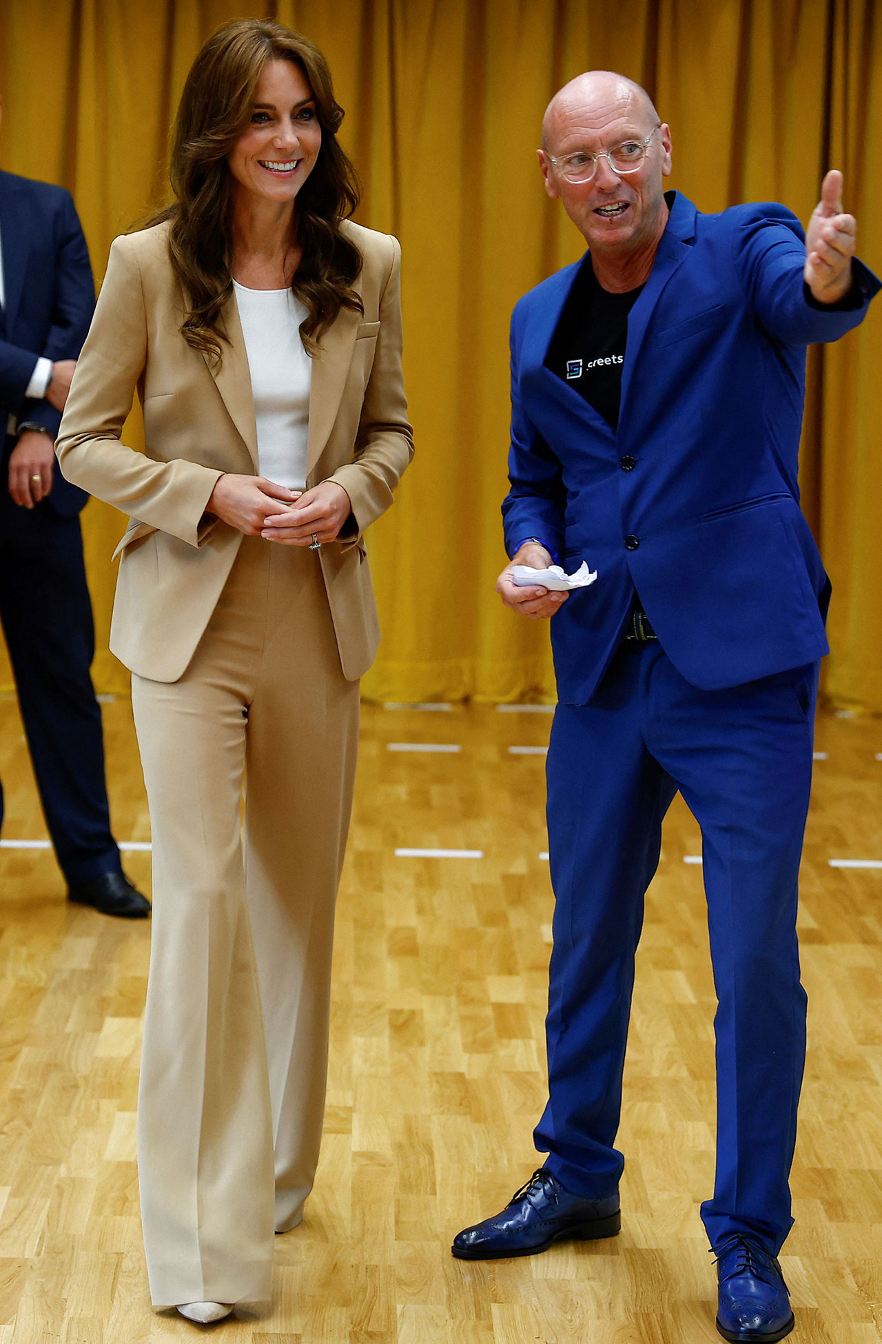 Kate Middleton camel Roland Mouret suit Streets of Growth