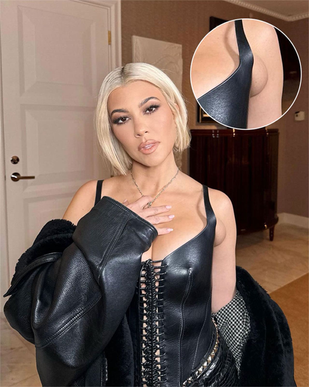 Kourtney Kardashian Photoshop armpit