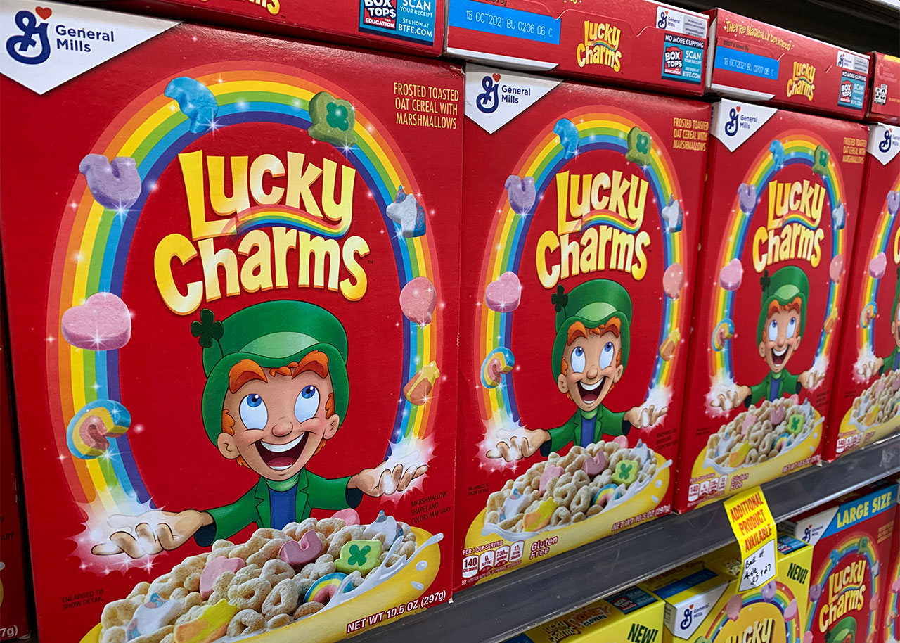 Lucky Charms Cereal Boxes