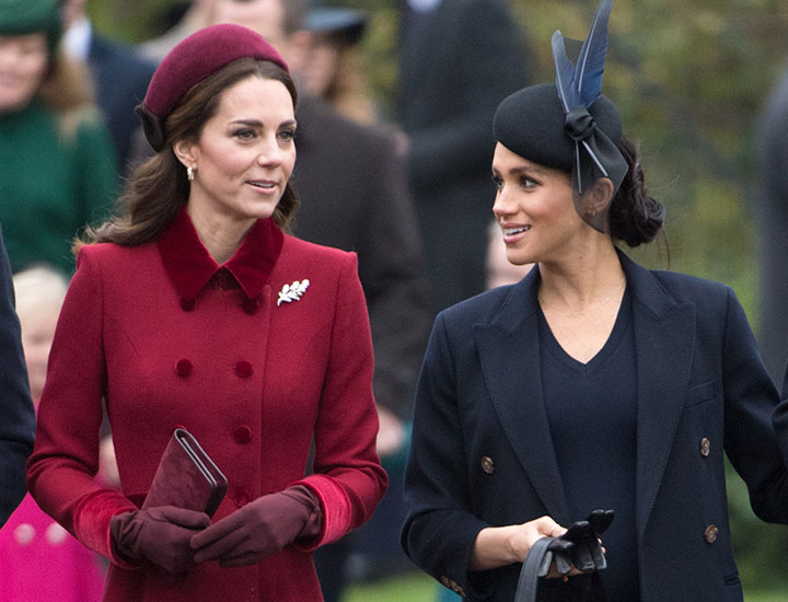 Meghan Markle and Kate Middleton Christmas Day church service 2018