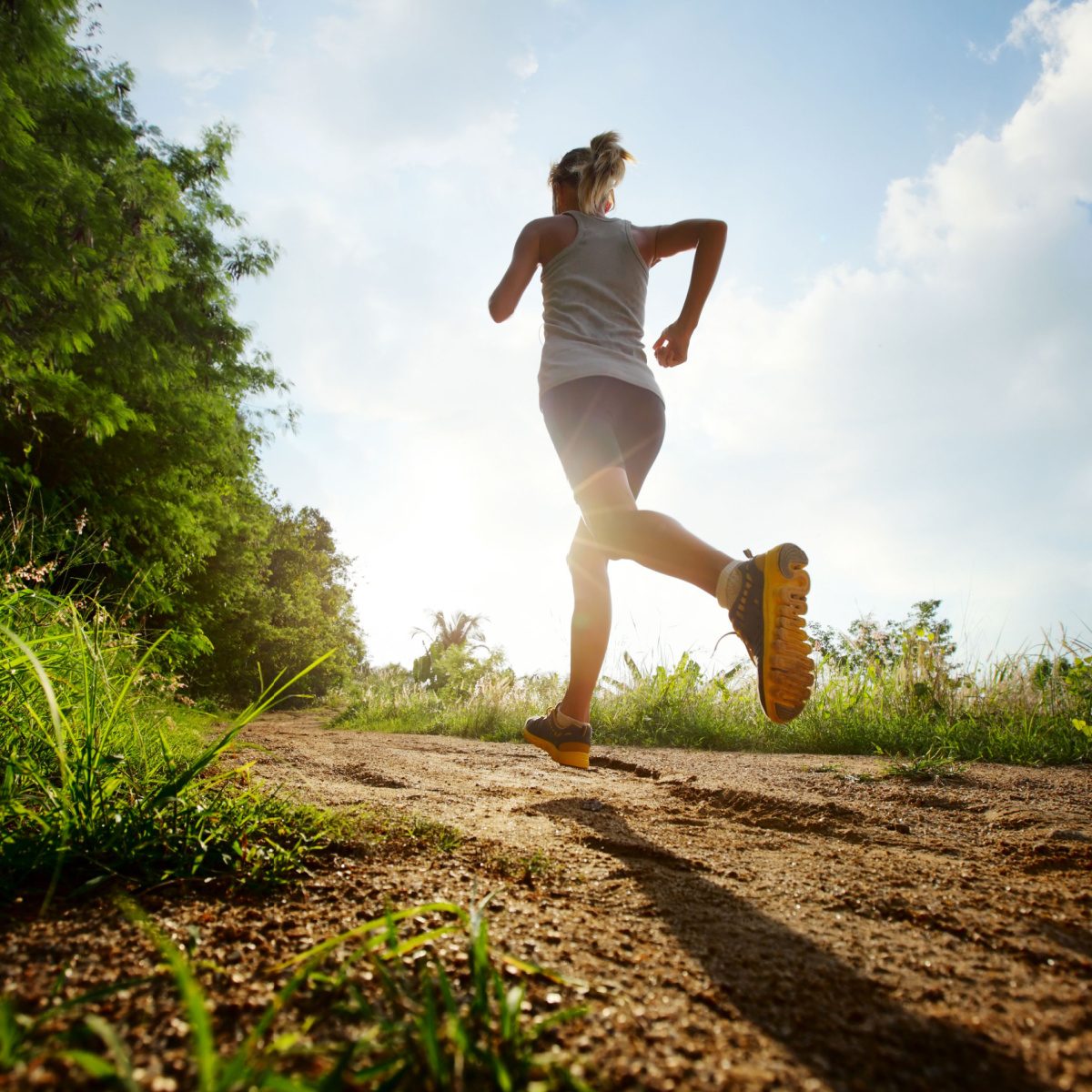 woman running