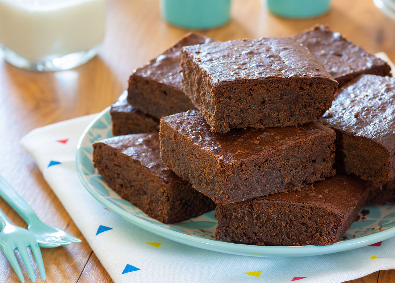 brownies on a plate