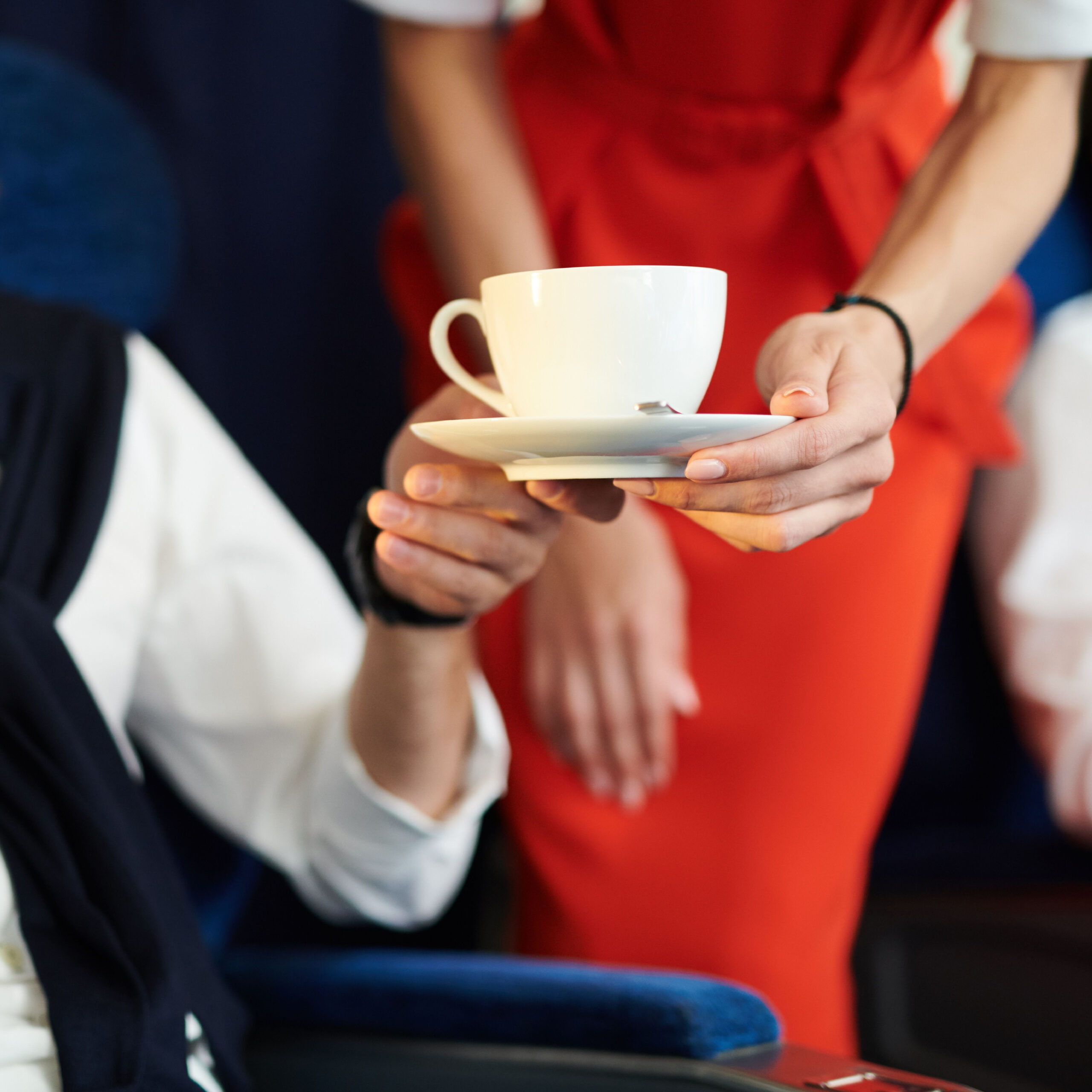 coffee on plane