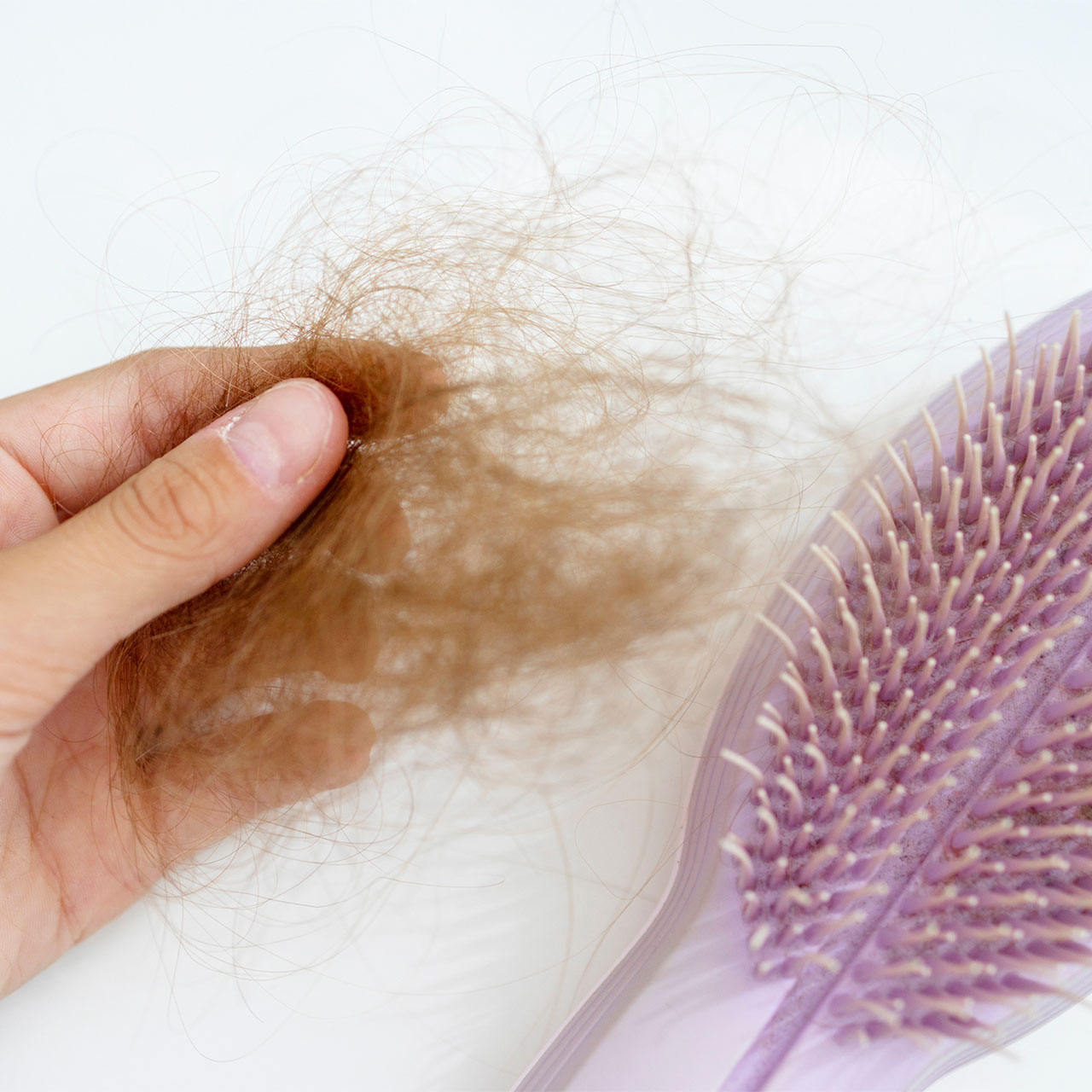 hair-clump-purple-hairbrush