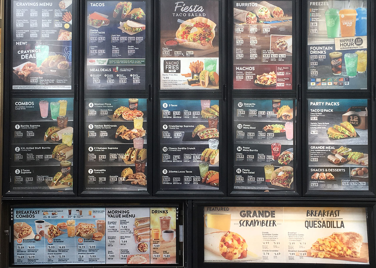 The Top 5 Worst Taco Bell Menu Items That Customers Say Taste Like   Taco Bell Drive Thru Menu 