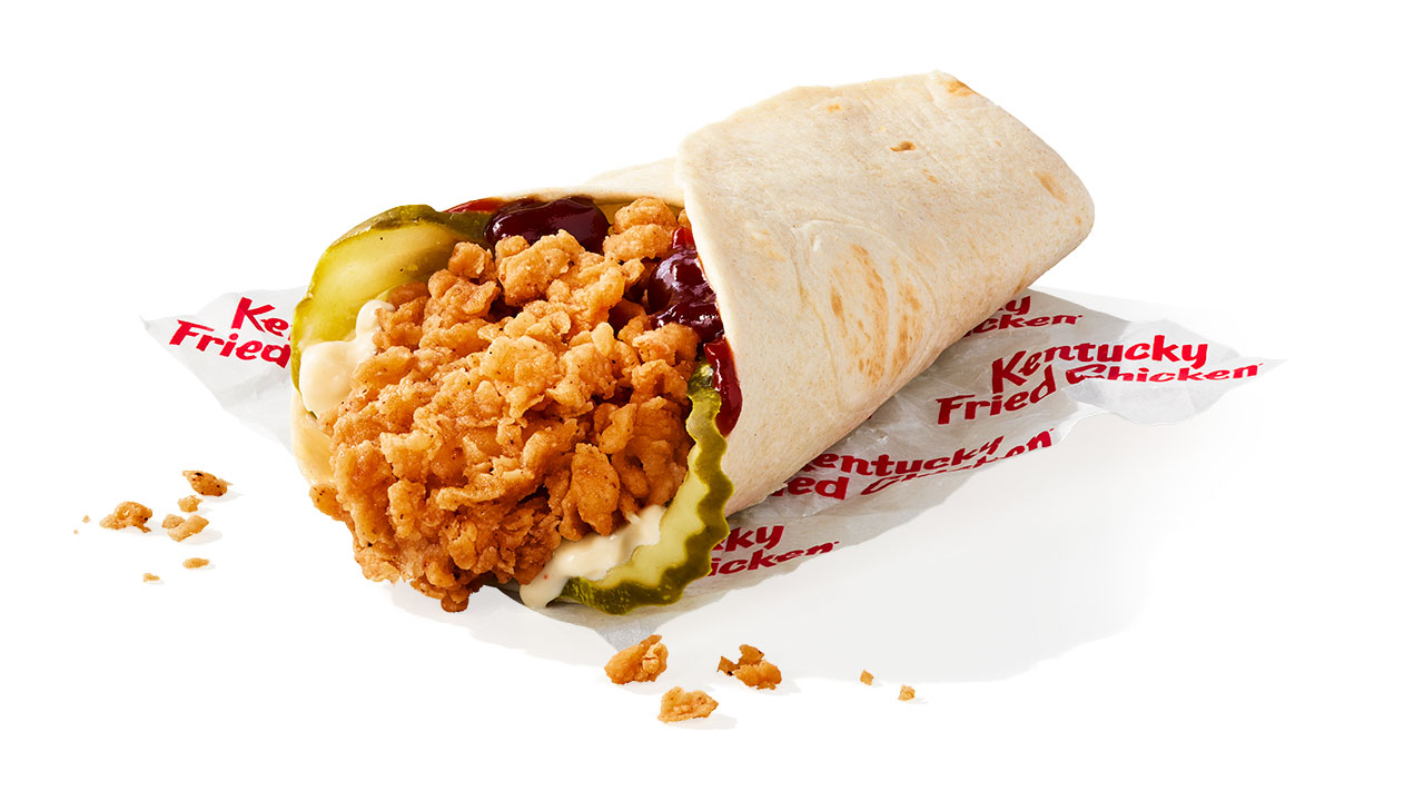 KFC honey BBQ chicken wrap