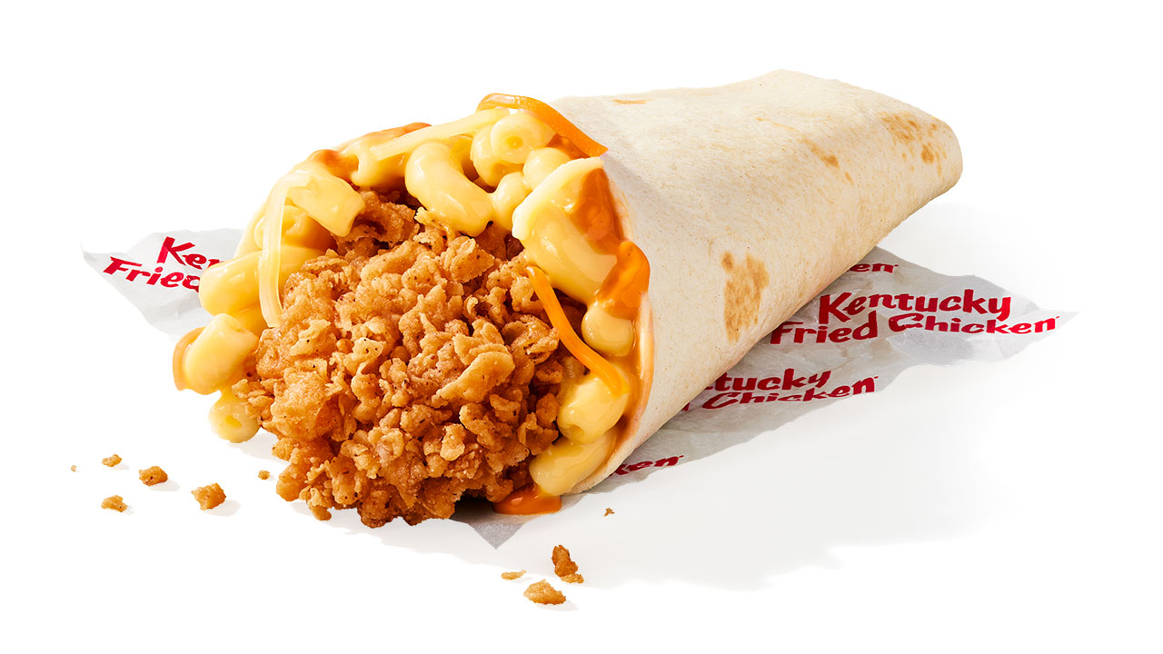 kfc spicy mac & cheese wrap