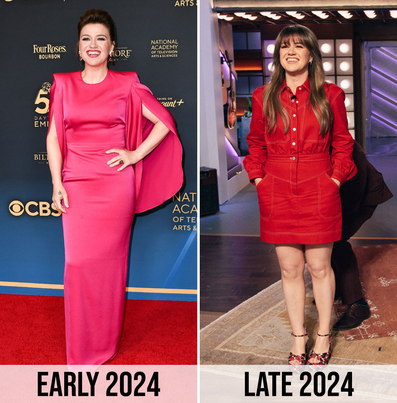 Kelly Clarkson weight loss before and after 2024