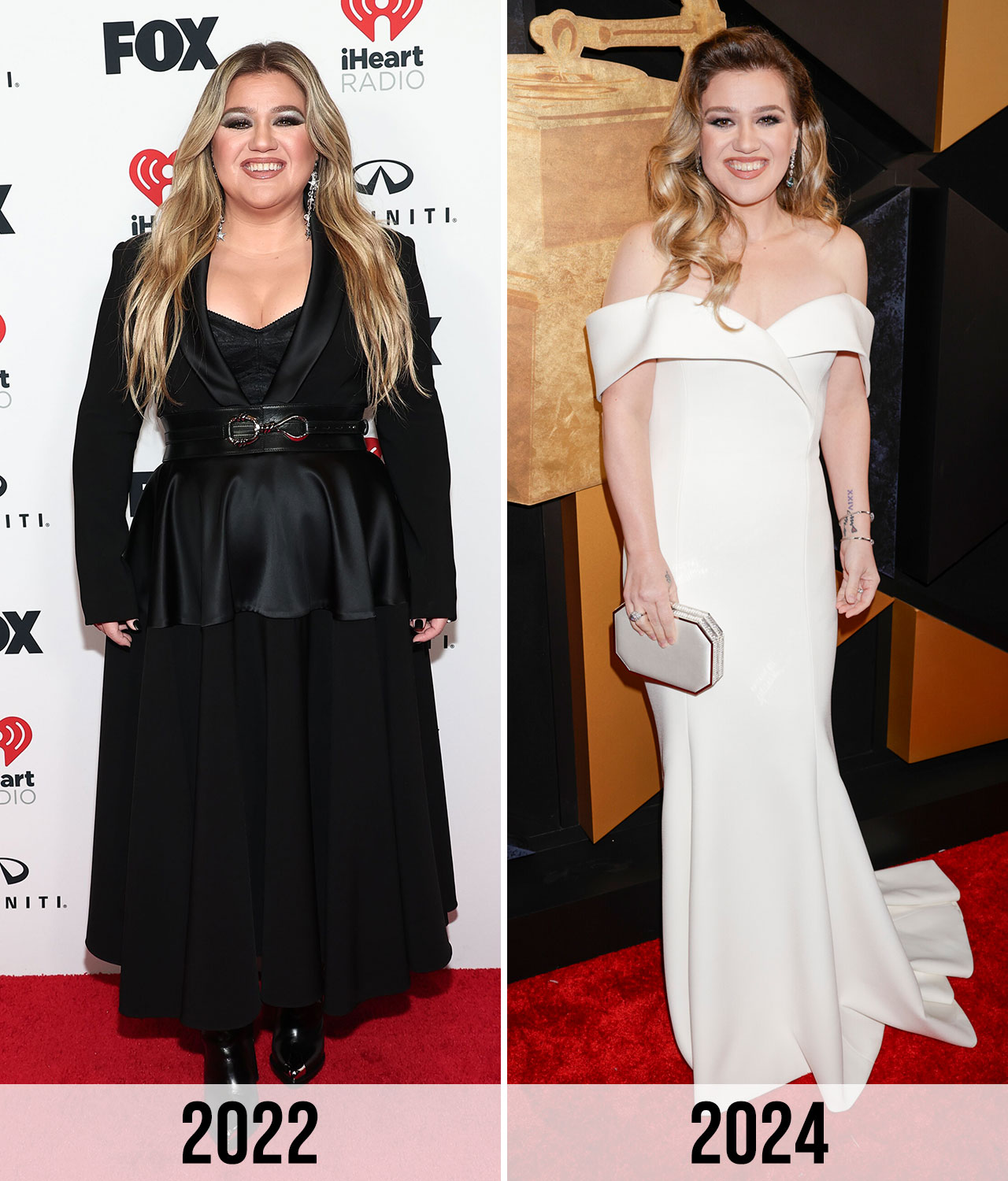 Kelly Clarkson weight loss 2022 to 2024