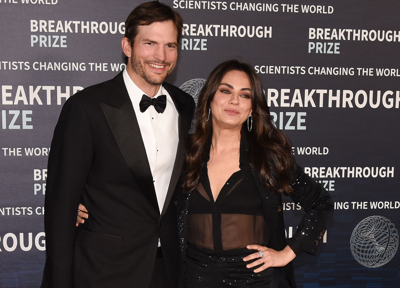 Mila Kunis and Ashton Kutcher 9th annual Breakthrough Prize ceremony