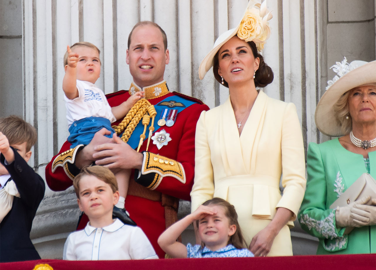 Prince William and Kate Middleton Trooping the Color 2019 with Prince George Princess Charlotte Prince Louis