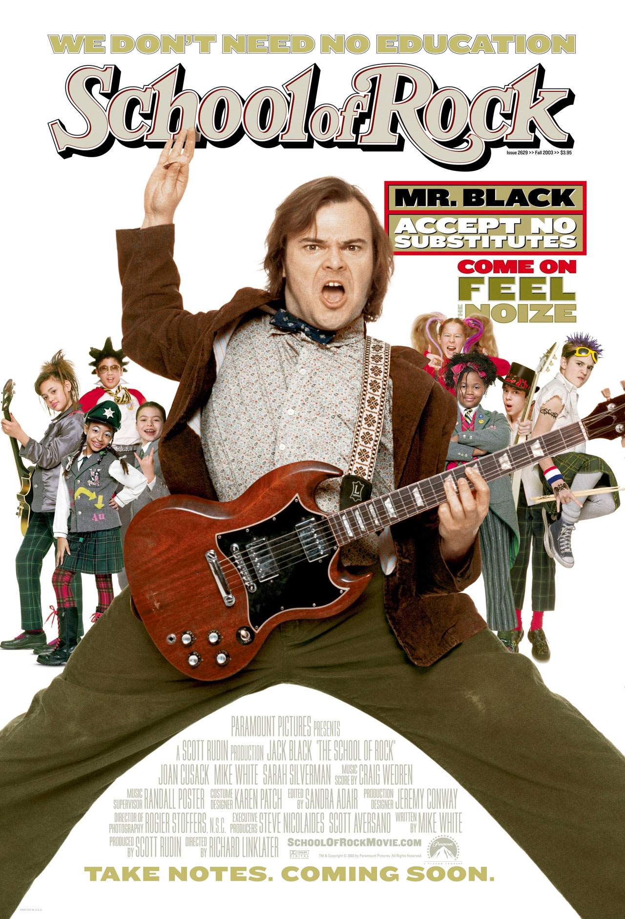 school of rock movie poster