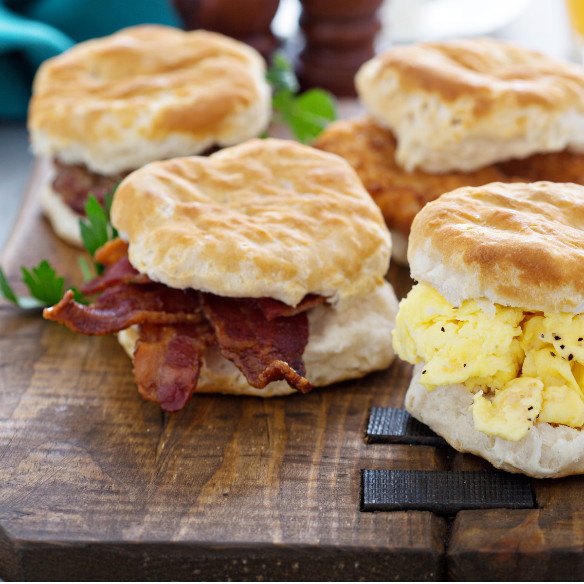 biscuits with bacon