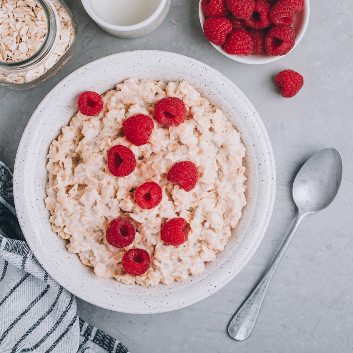 raspberries in oats