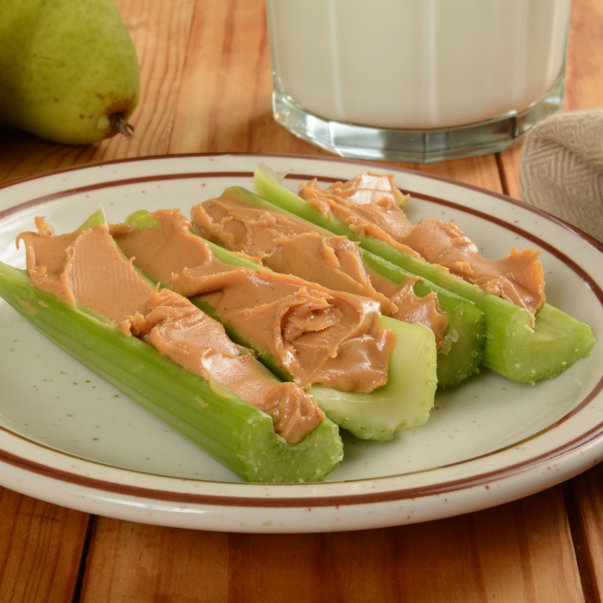 celery and peanut butter