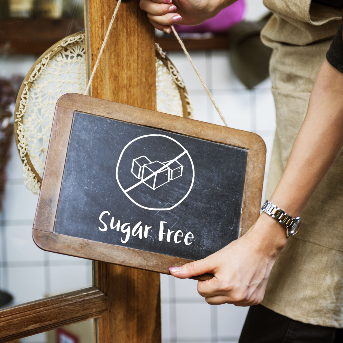 sugar free sign