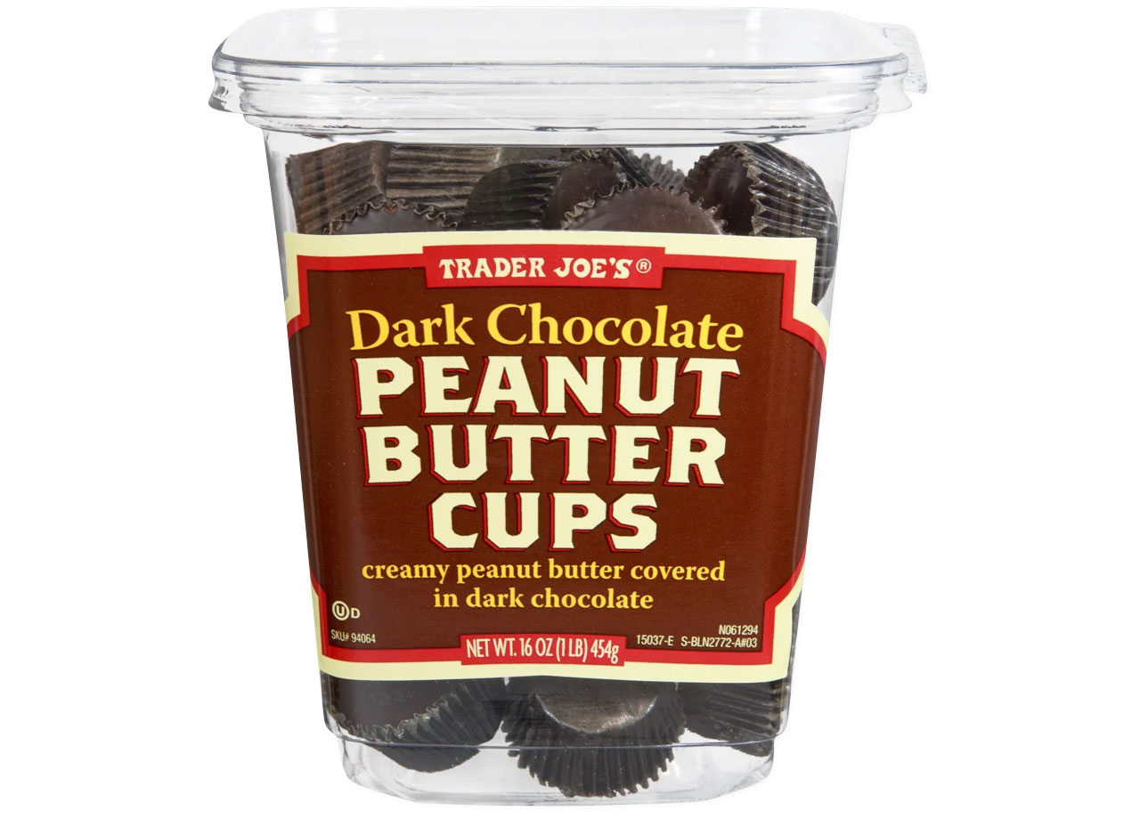 trader joe's dark chocolate peanut butter cups