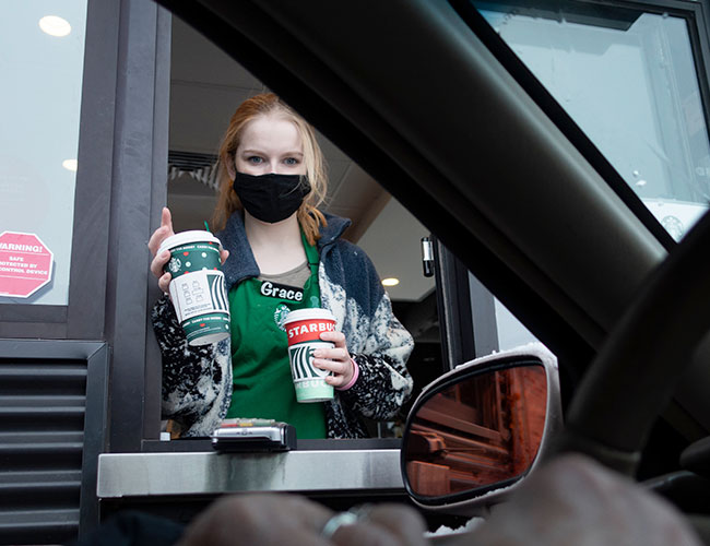 starbucks drive-thru