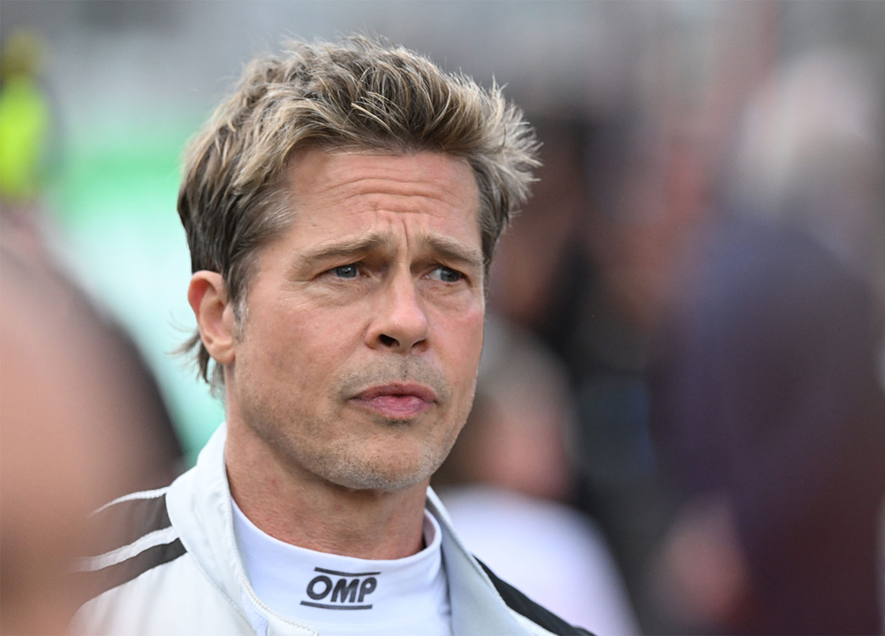 Brad Pitt Silverstone circuit