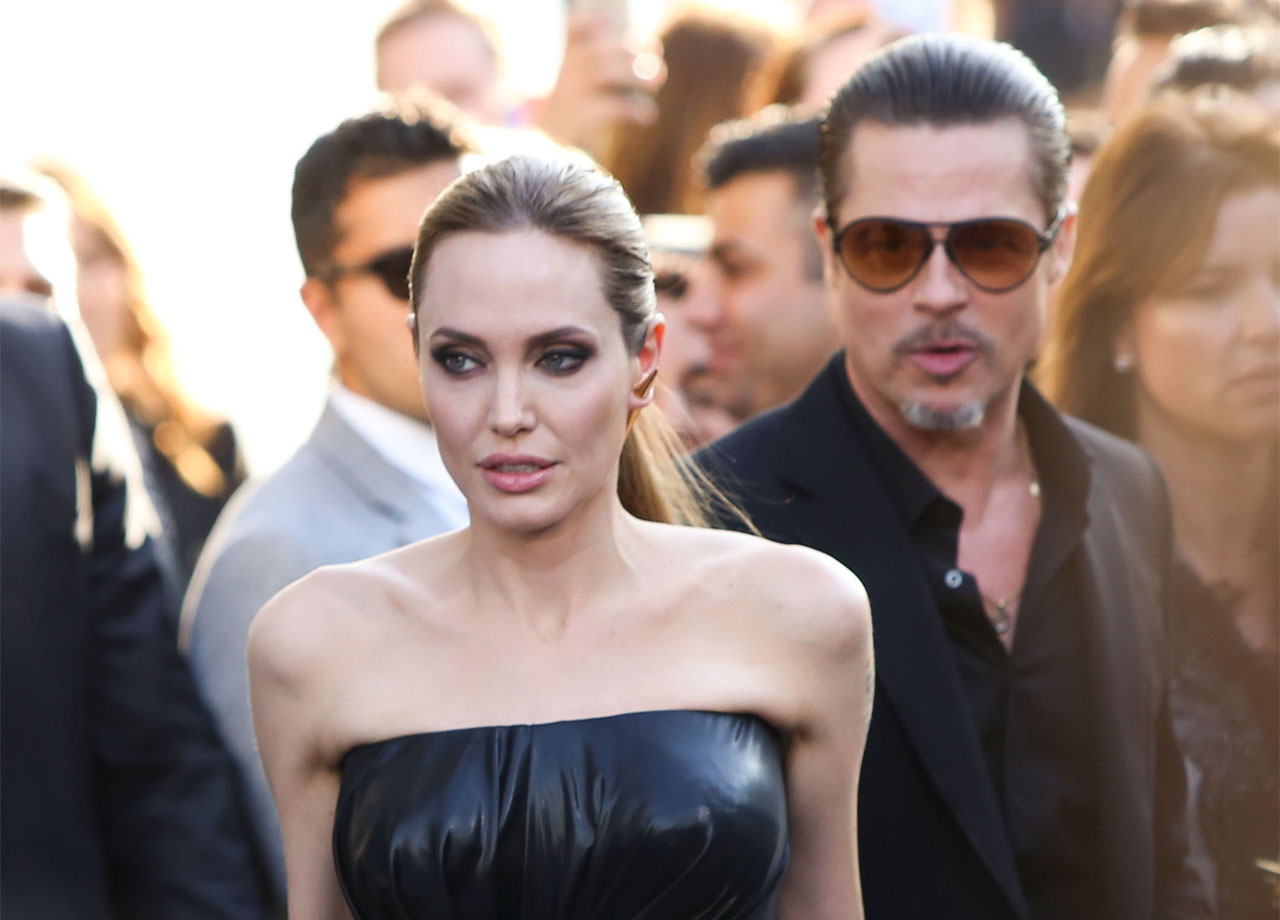 Brad Pitt Angelina Jolie Maleficent premiere