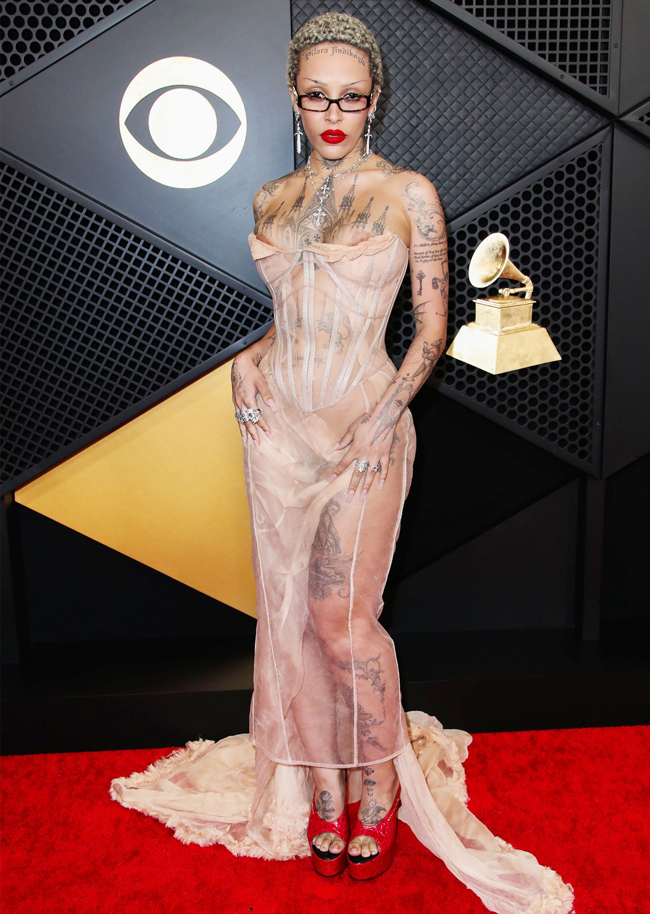 66th Grammy Awards 2024 Doja Cat red carpet