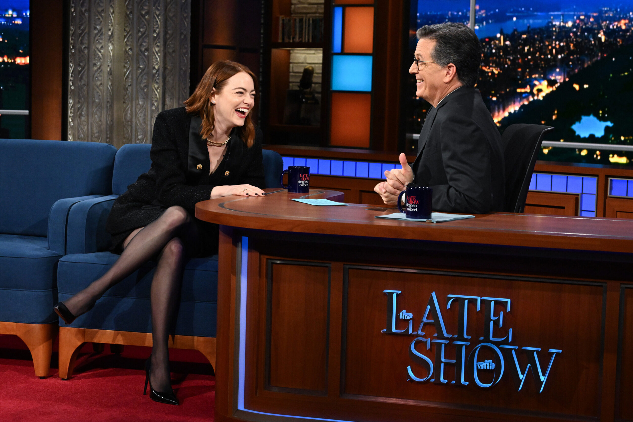 emma stone stephen colbert