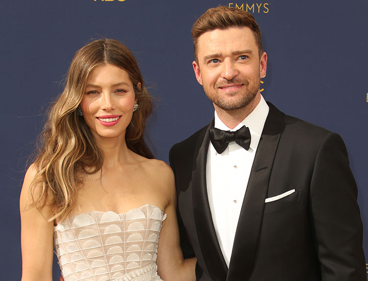 justin timberlake and jessica biel 70th emmy awards