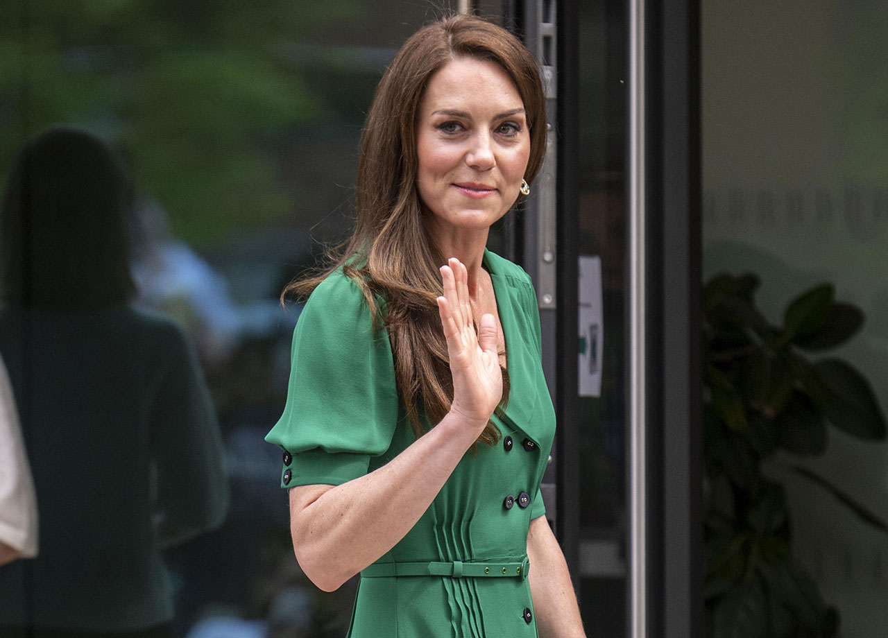 Kate Middleton green dress Anna Freud Centre