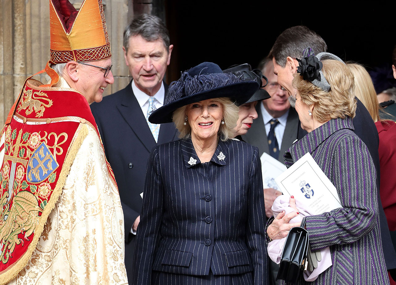 Queen Camilla King Constantine of Greece memorial 2024