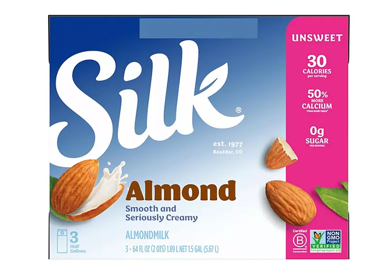 silk unsweetened original almond milk