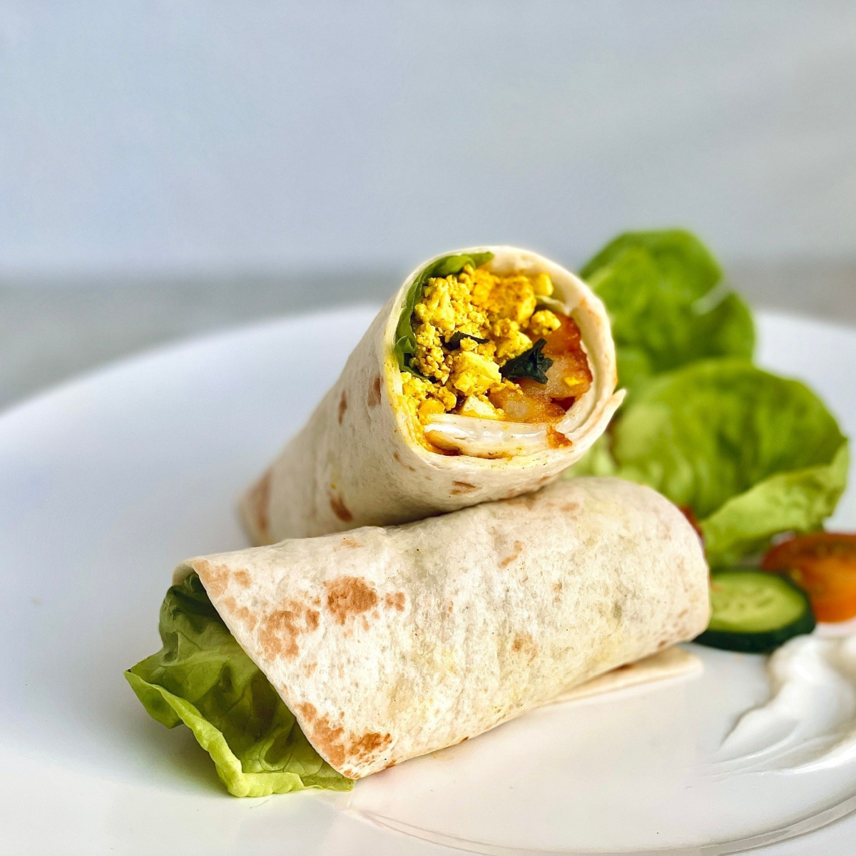 tofu scramble wrap