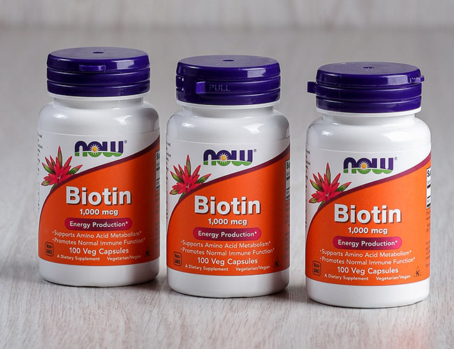 biotin supplement bottles