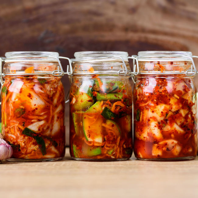jars of fermented food