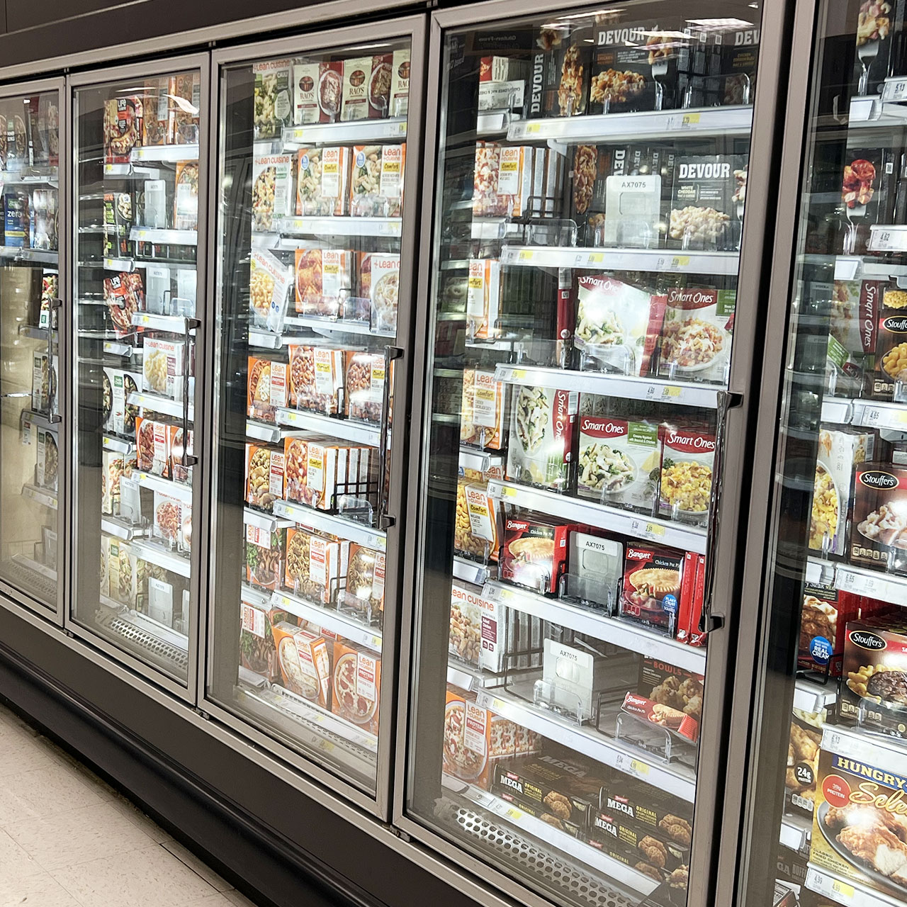 frozen meal aisle